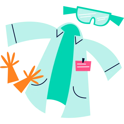 Doctor character teaching health and wellness free PNG