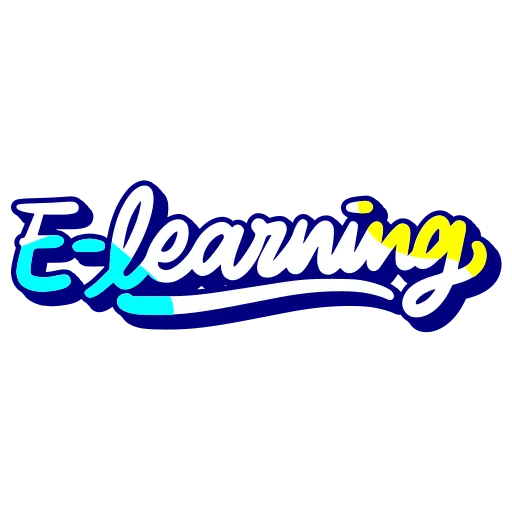 E learning logo representing online education platform