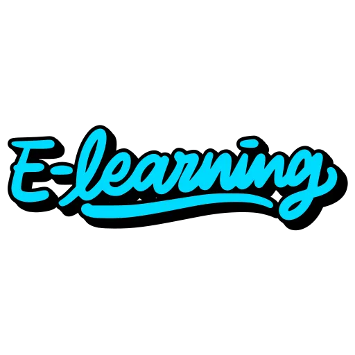 E learning sign representing online education free PNG