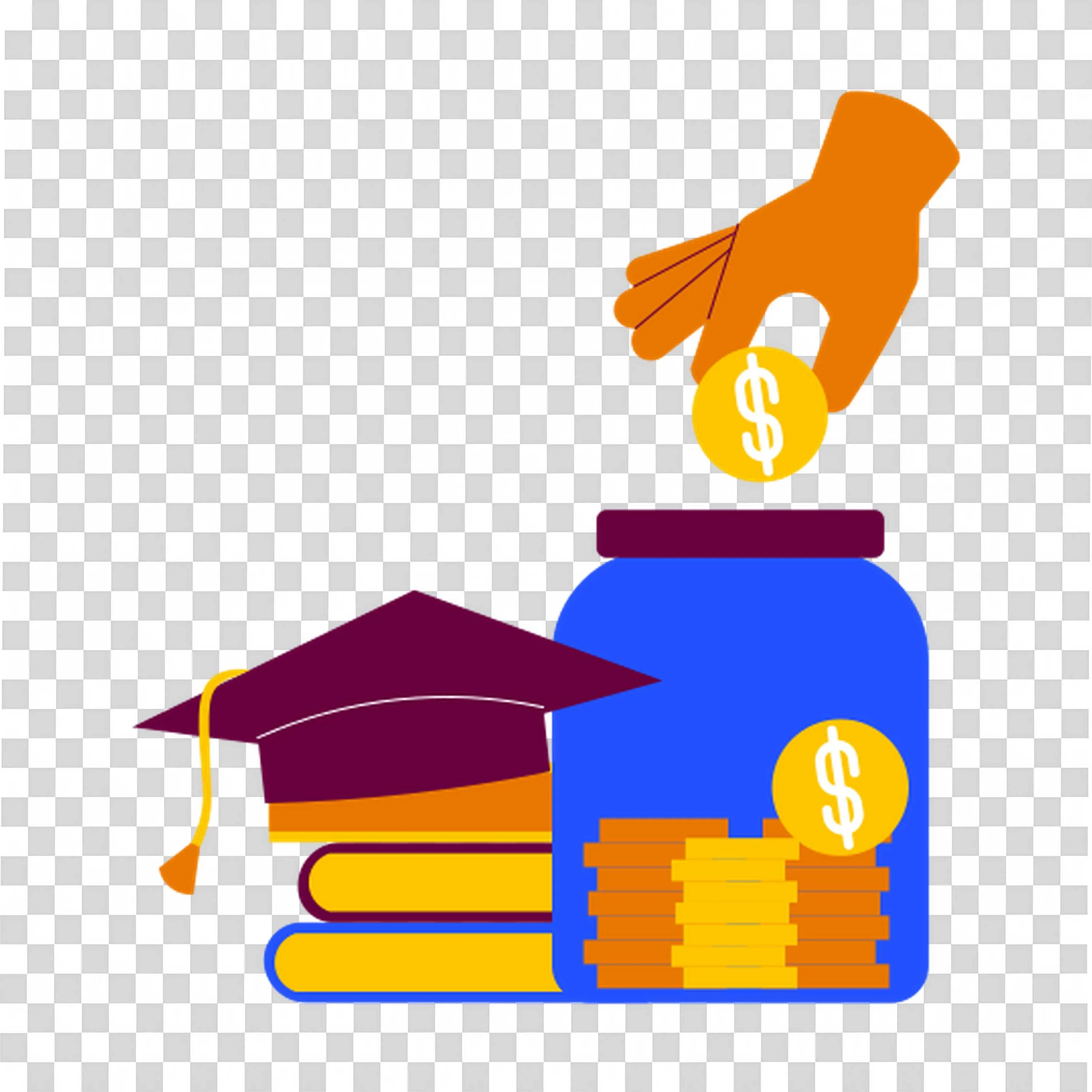 Education Savings and Scholarship Fund Illustration Icon