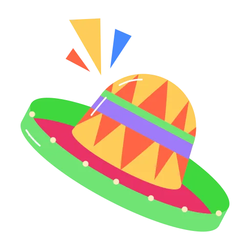 Flying Hat Representing Imagination and Learning Adventure