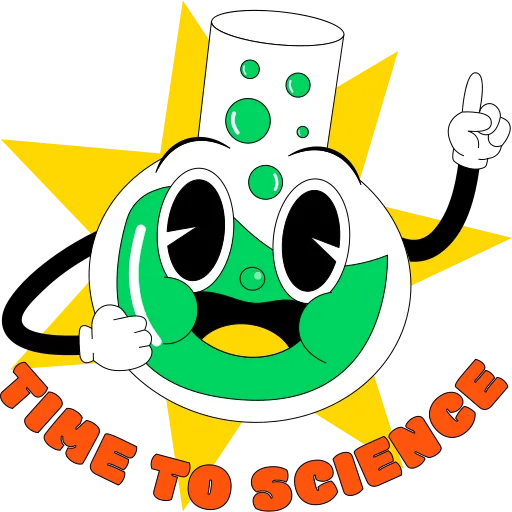 Funny Character Encouraging Science Learning With Smiles