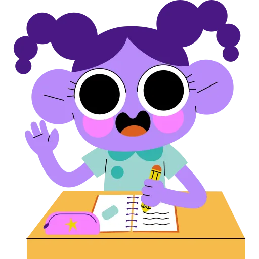 Girl excited learning science experiments free PNG