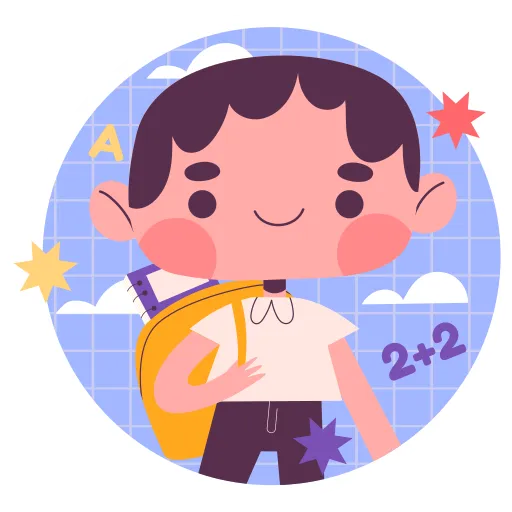 Girl Holding Clock Showing Time for School or Study