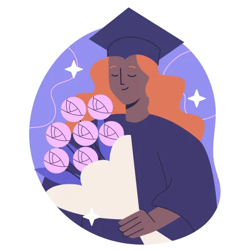 Girl Holding Flowers Represents Respect in Education