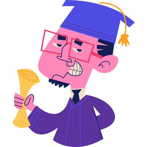 Girl in Graduation Hat for School Accomplishment PNG