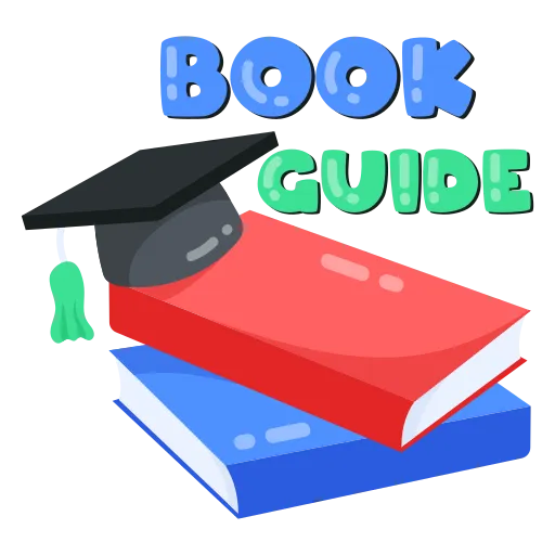 Graduation cap on book guide for academic success free PNG