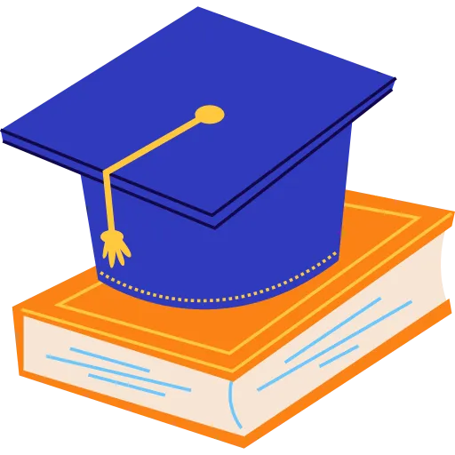 Graduation Cap Placed Neatly on Top of a Book free PNG
