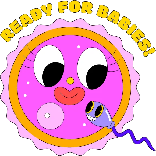 Happy Character with Glasses Saying Ready for School Work