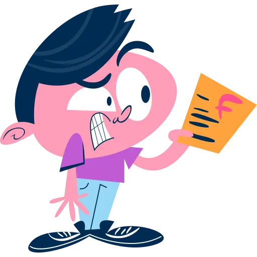 Happy Student Holding Book for School Preparation PNG