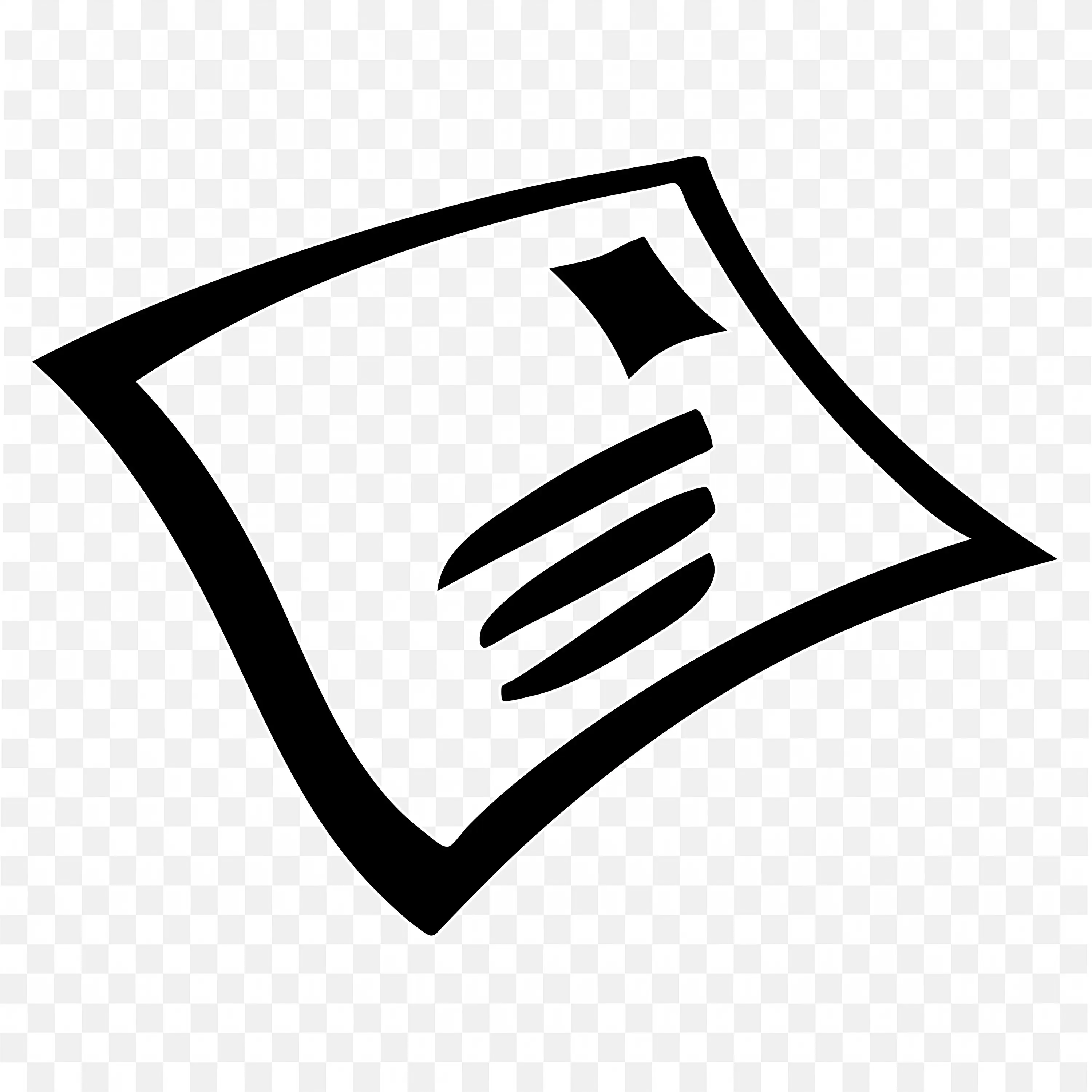 Icon of a Flying Newspaper with Text and Image PNG Free