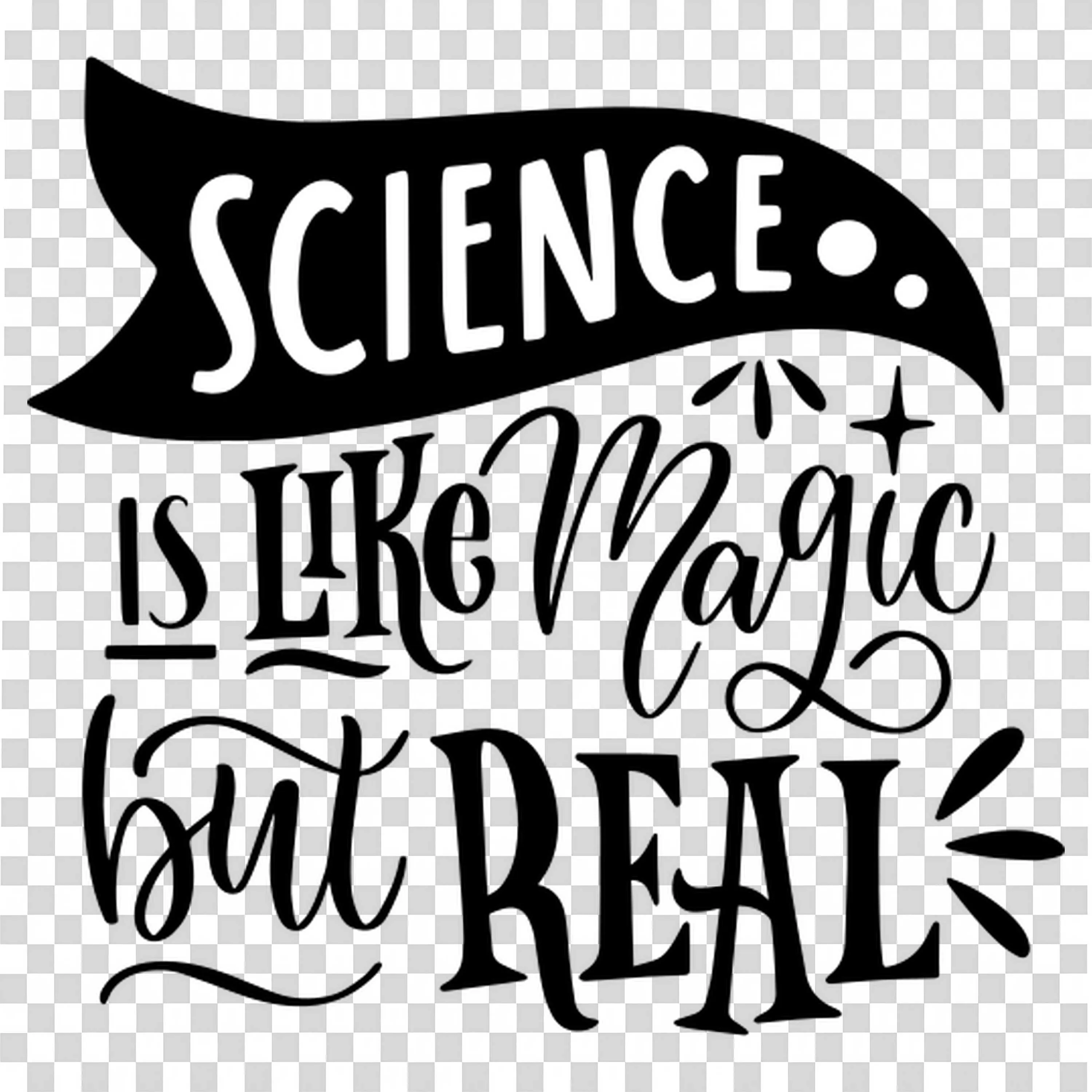Inspirational Quote Science Is Like Magic But Real Design