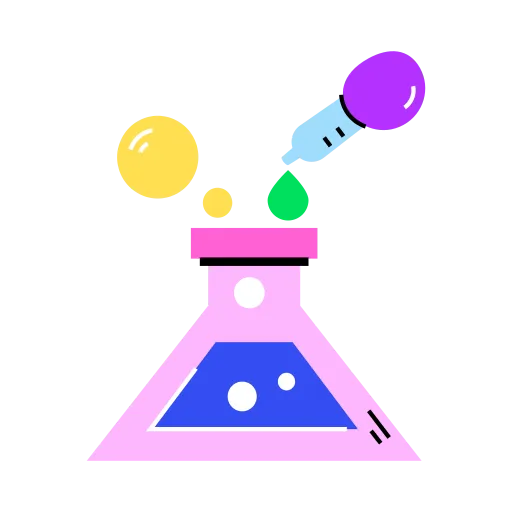 Lab Flask Icon for Basic Science and Experiments free PNG