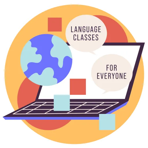 Language Learning with Books and Globe for Global Education