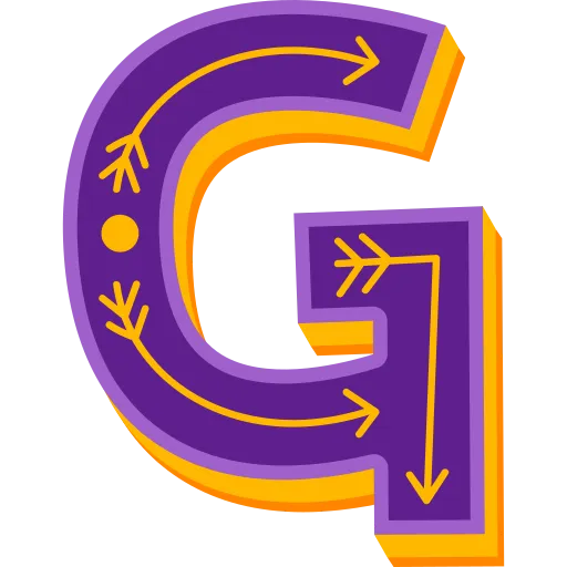 Letter G shines with bright colors and learning inspiration