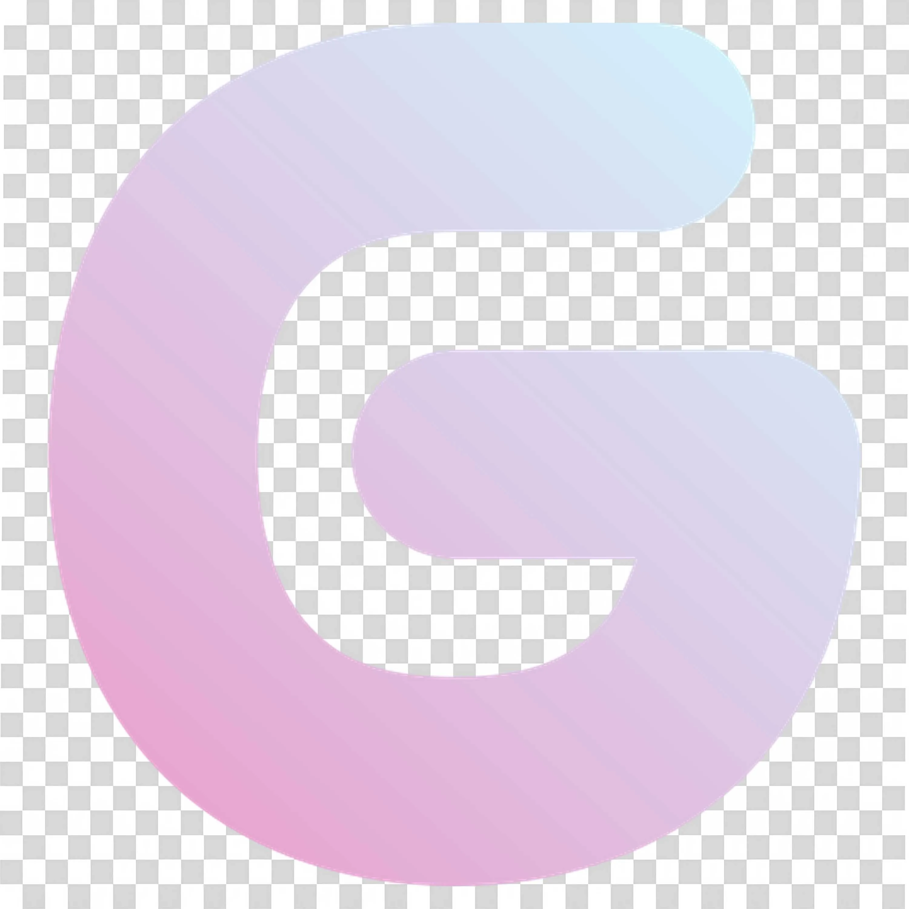 Letter G with Gradient Colour Transition Hd PNG Download