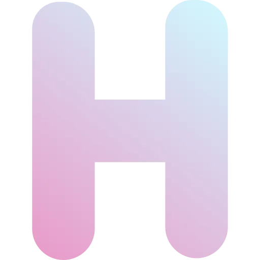 Letter H Pastel Design for Alphabet and Classroom Use