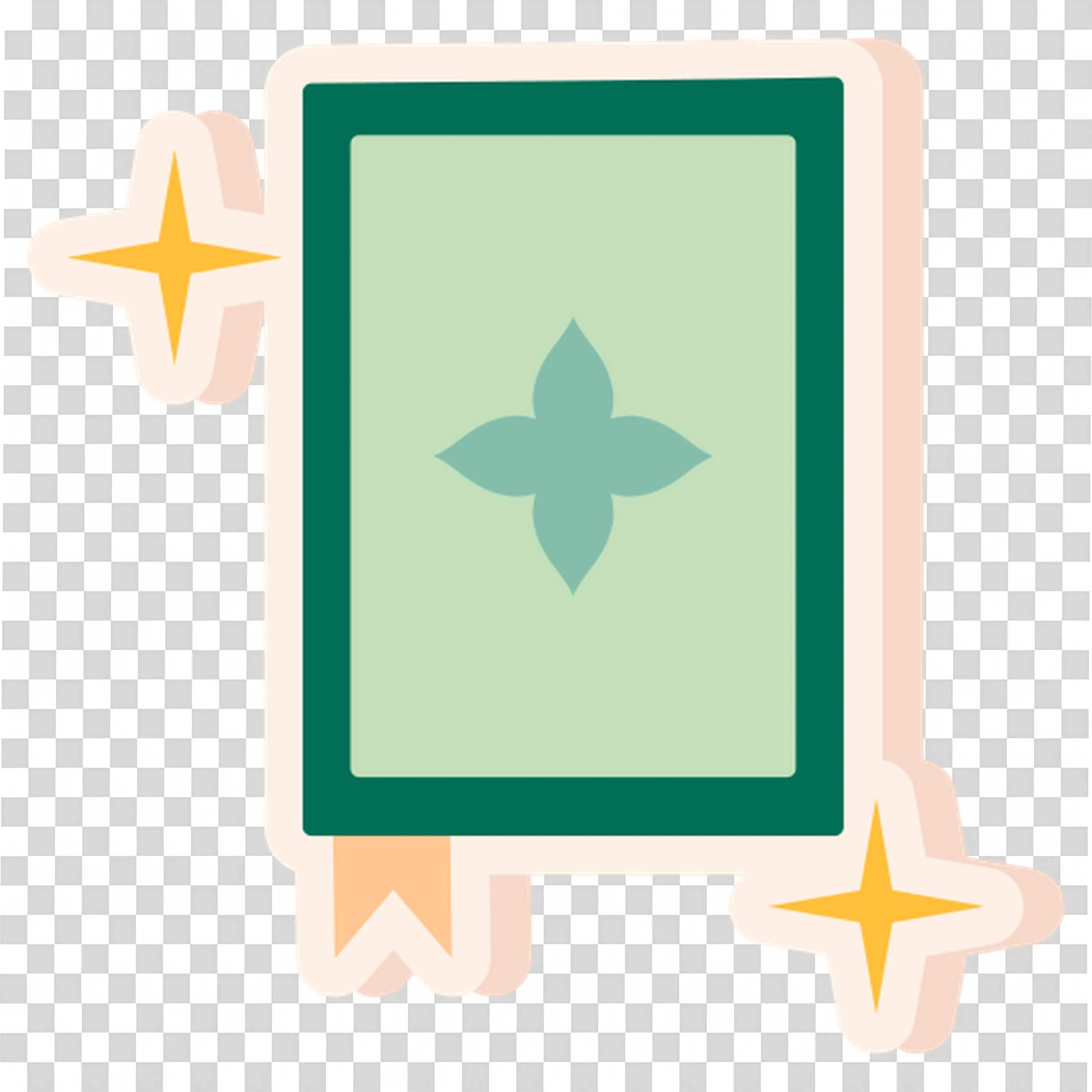 Magical Illustrated Book with Decorative Cover Design Png