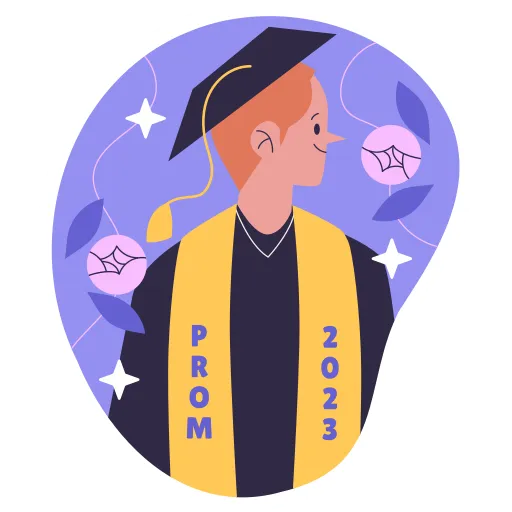 Male Teacher Standing and Smiling With Classroom Background