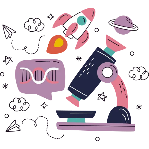 Microscope Science for Young Curious Minds free PNG