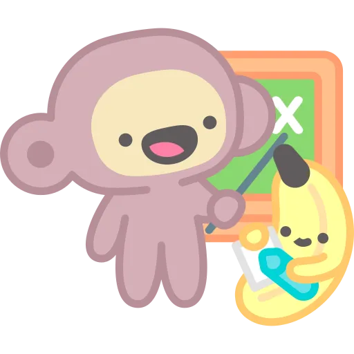 Monkey Artist Painting with Brush and Bright Color Palette