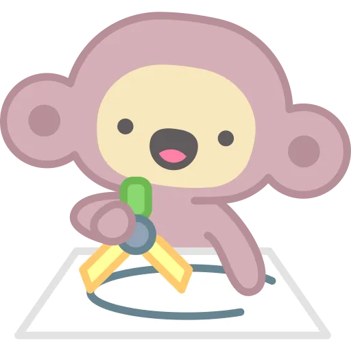 Monkey Sitting on Floor While Studying With Focused Mind