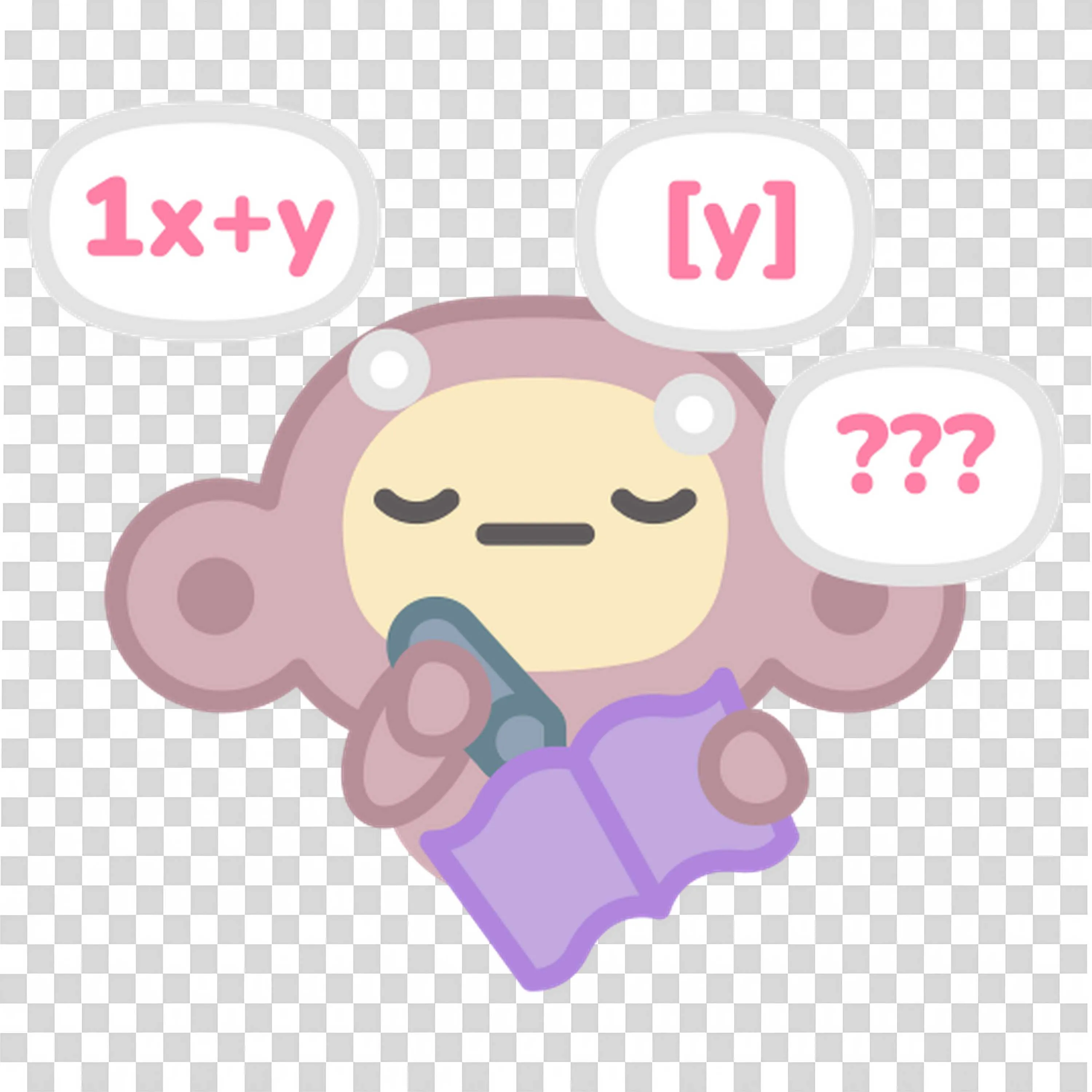 Monkey Studying Math with Confused Expression and Formulas