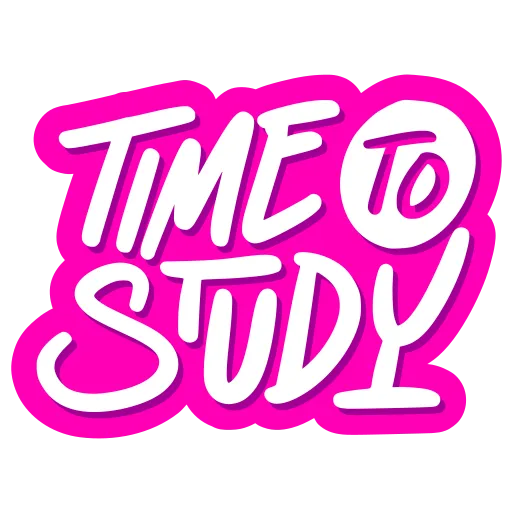 Motivational Time to Study sign encouraging students