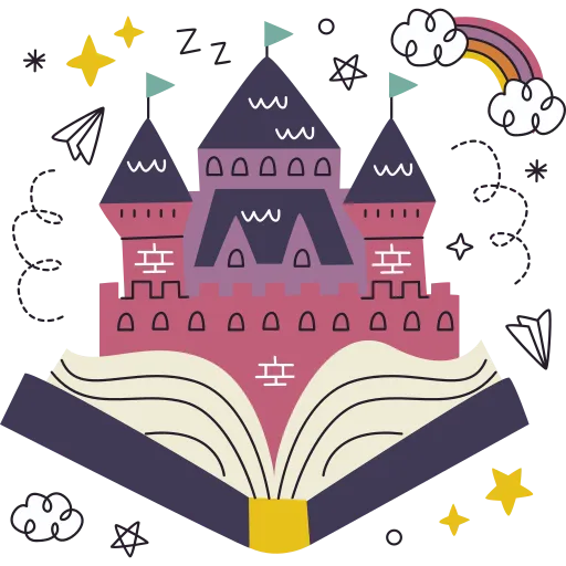 Open Book with Eiffel Tower Inspires Global Knowledge