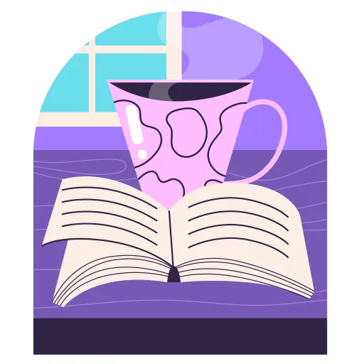 Open Book with Glasses Promotes Focused Reading PNG