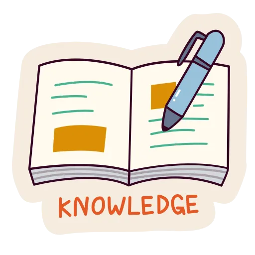 Open book with pencil symbolizing knowledge and study