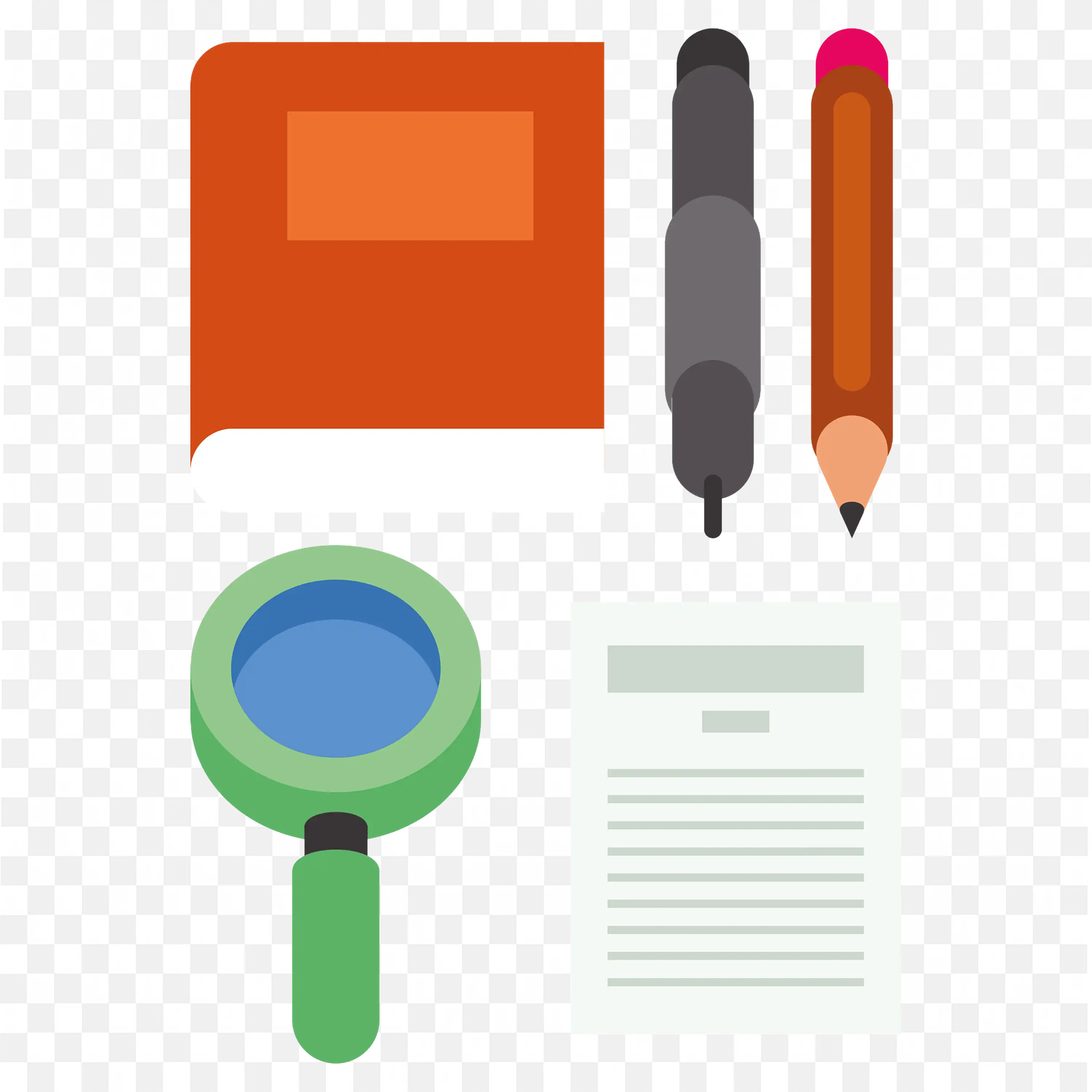 Organize Your Studies with these Helpful Tools PNG for Free