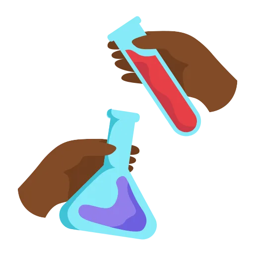 Pouring Beakers Showing Color Mixing in Science Experiment