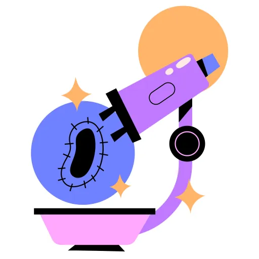 Purple Telescope Cartoon Inspires Science Exploration
