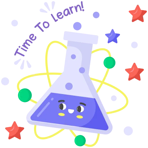 Science Flask Cartoon Inspires Fun School Experiment