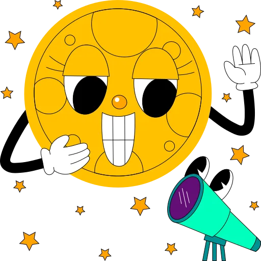 Smiling Clock Holding Crayons and Pencil for Learning Time