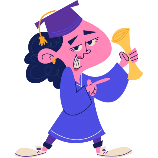 Student dancing and celebrating school activities PNG