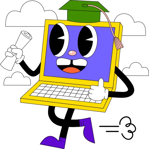 Walking Notebook with Glasses Teaching Math and Notes