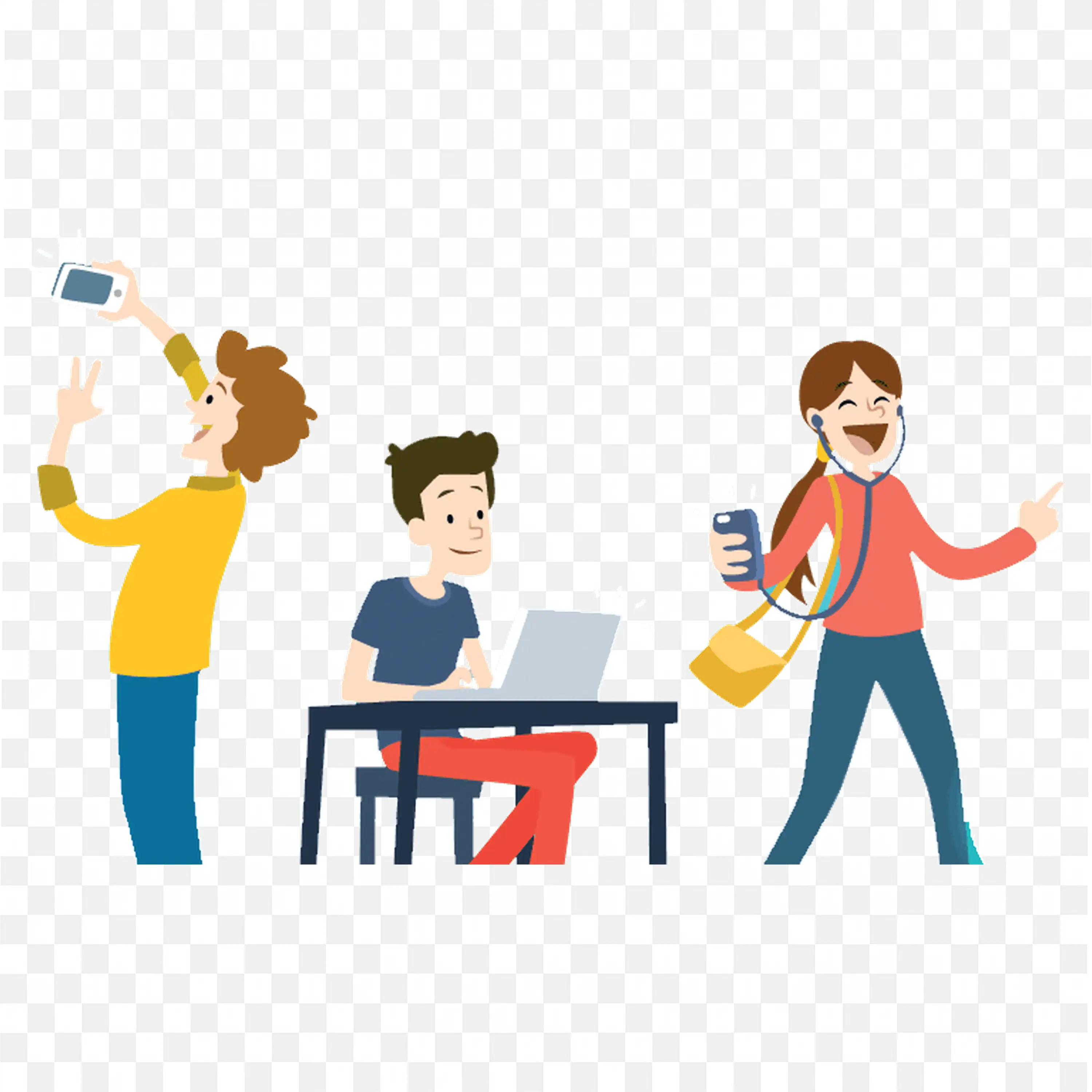 Young Children Enjoying the Music and Technology Together