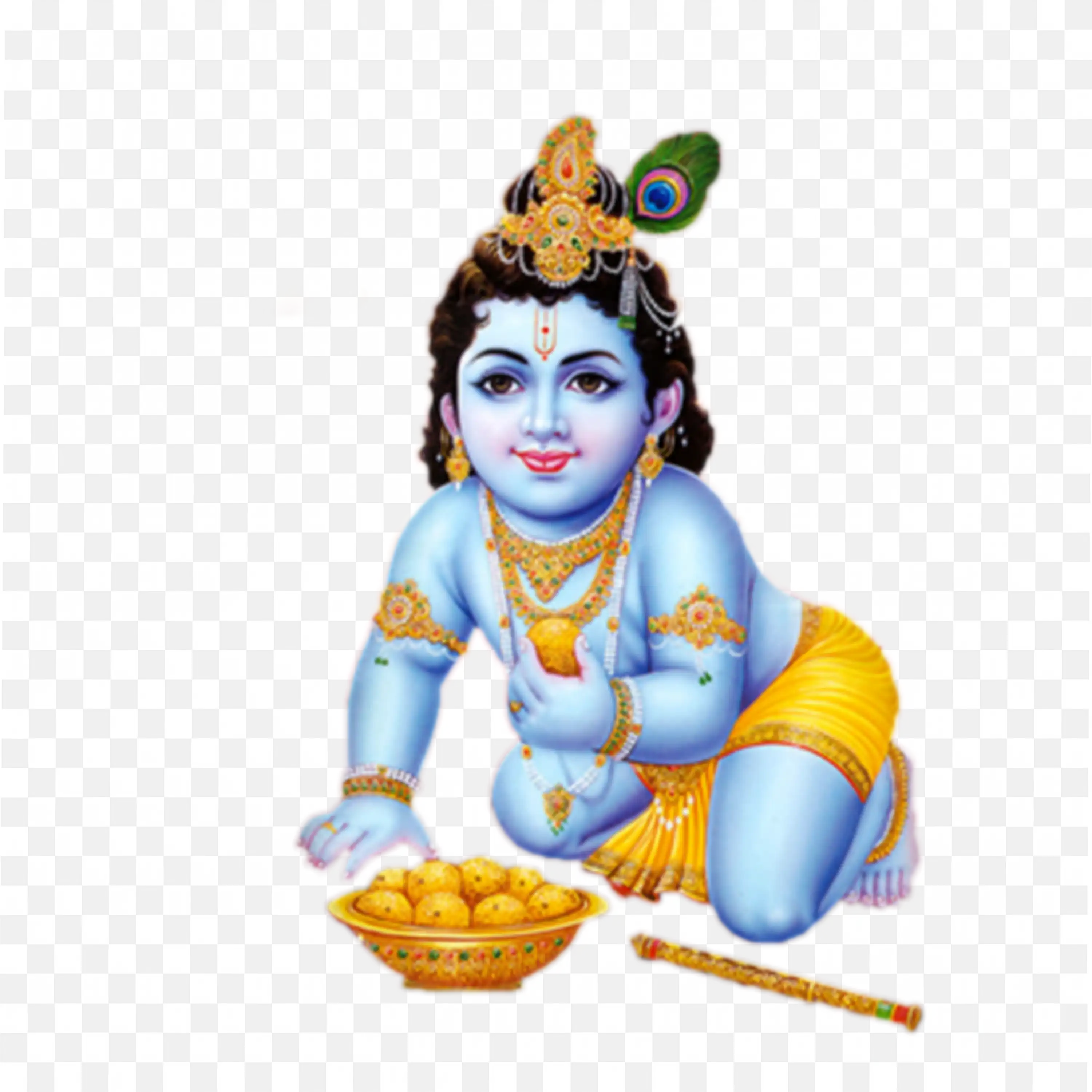 Bala Krishna Little Krishna Childhood Form Illustration