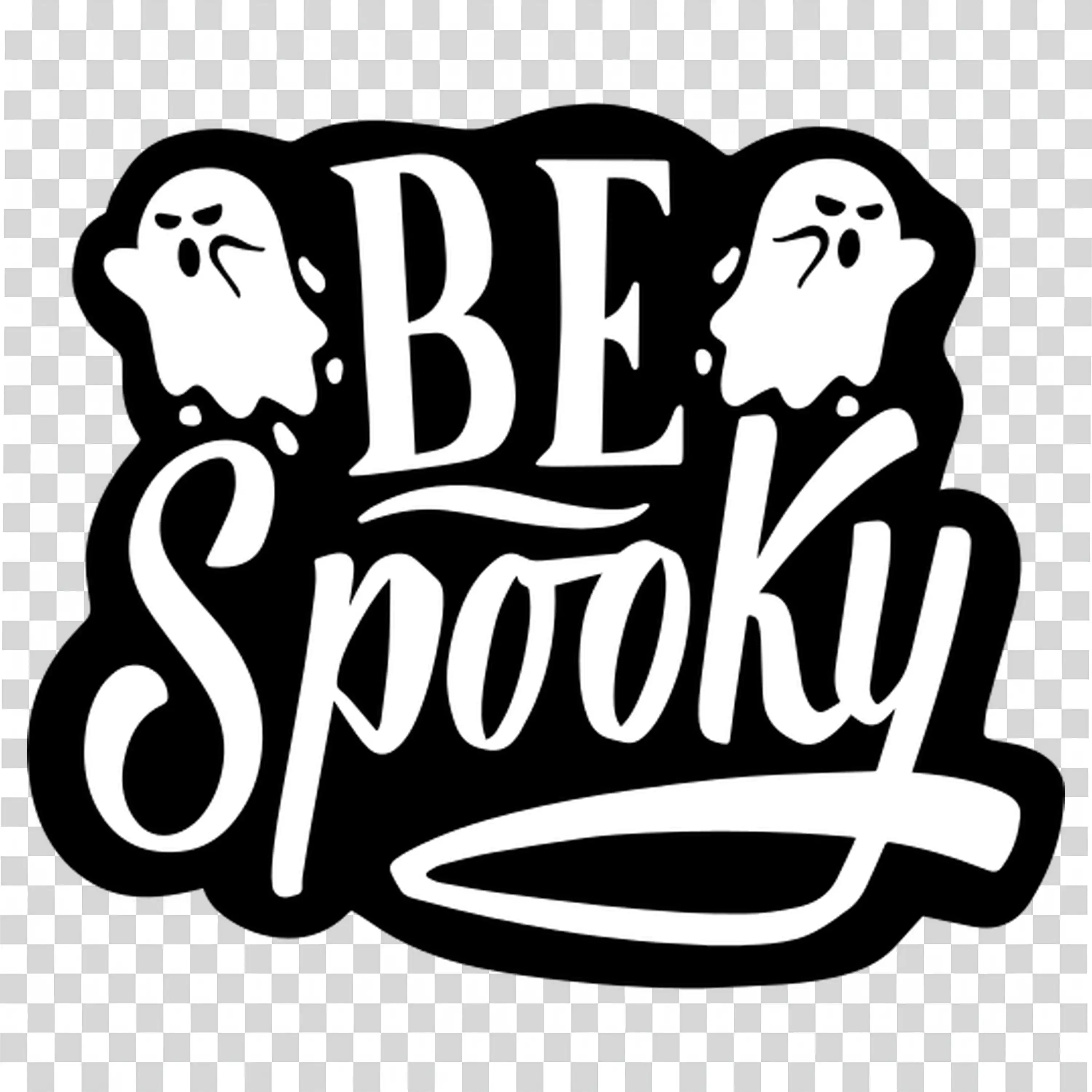 Be Spooky Halloween Message with Stylish Font Design