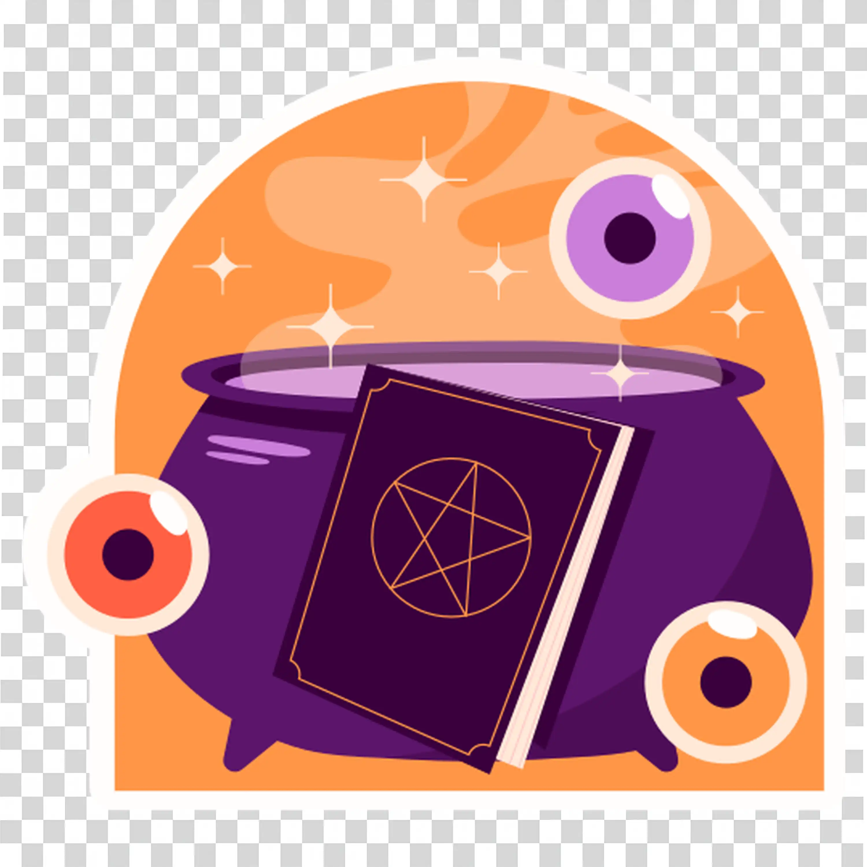 Book Of Spells with Mystical Design for Halloween Fun