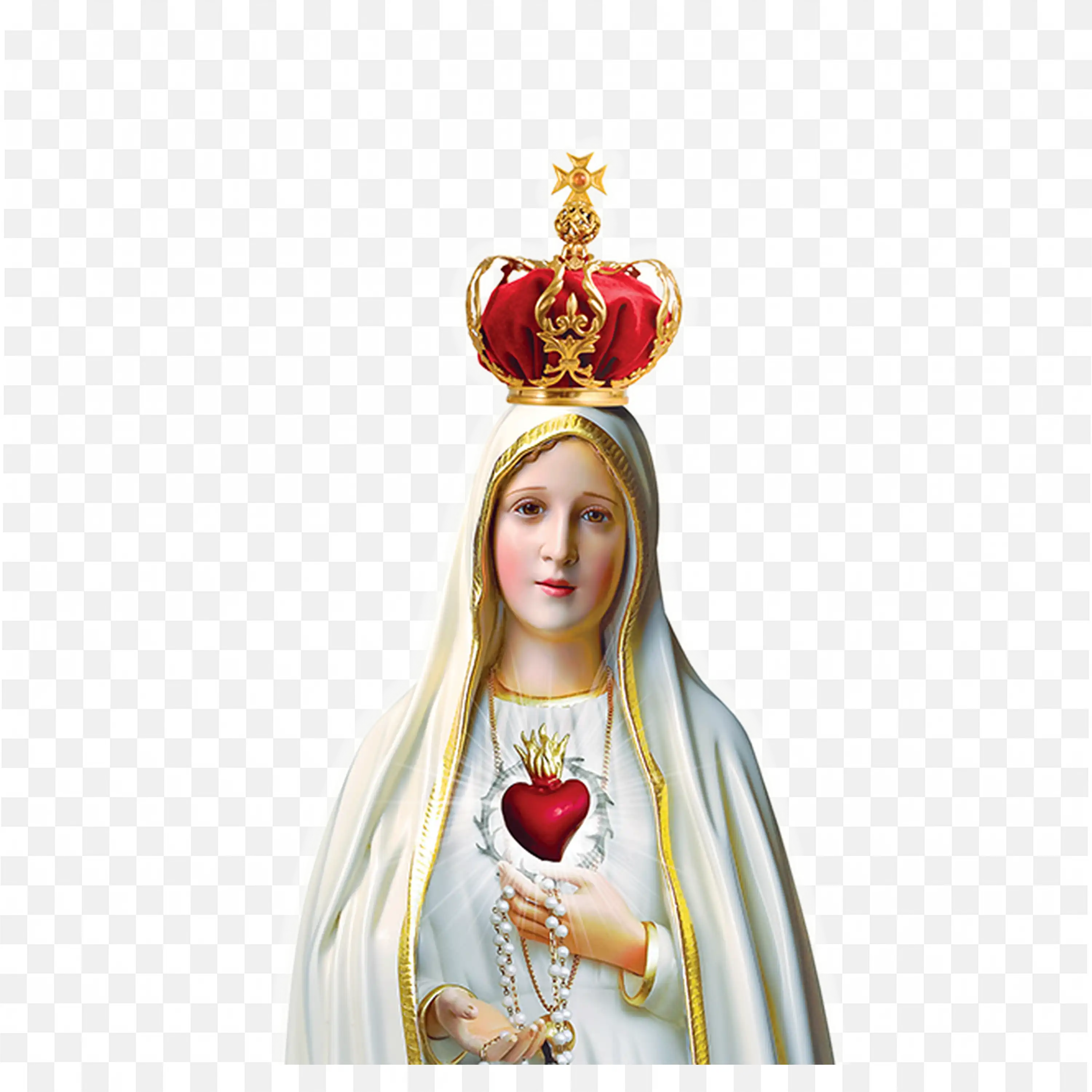 Children Crown Our Lady of Fatima Catechism Event Art