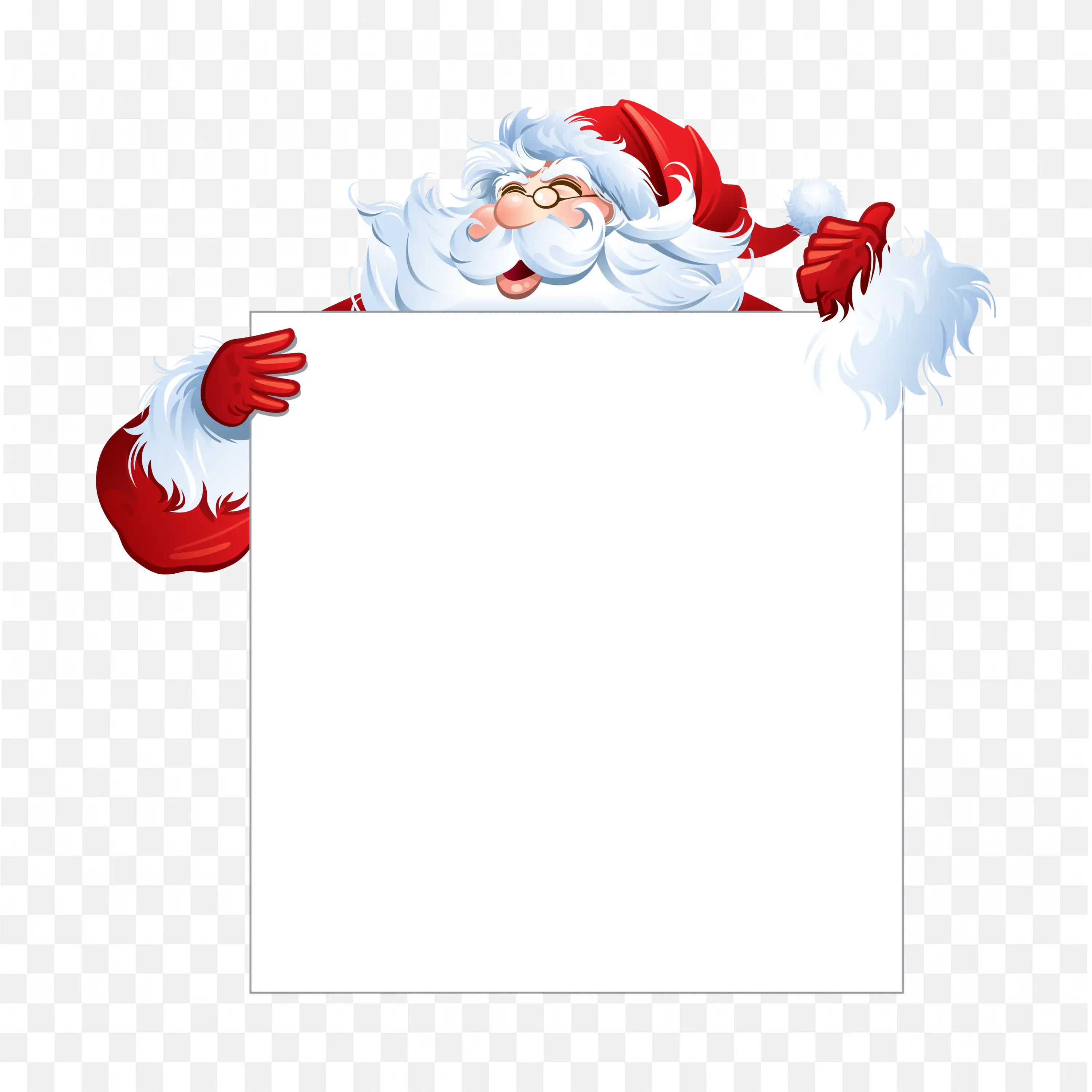 Christmas Santa Claus PNG Banner Free Download Image