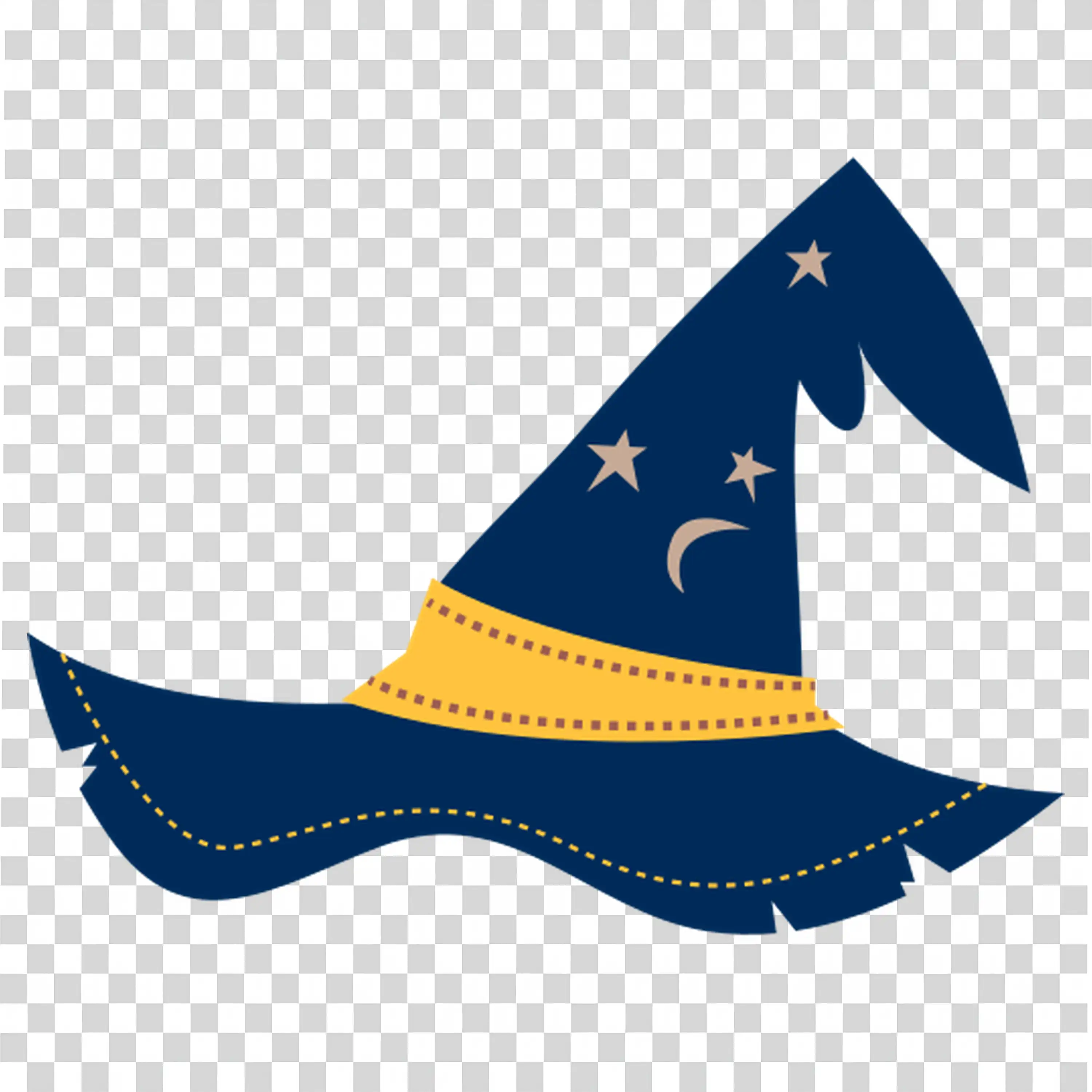 Classic Blue Witch Hat for Magical Halloween Costume