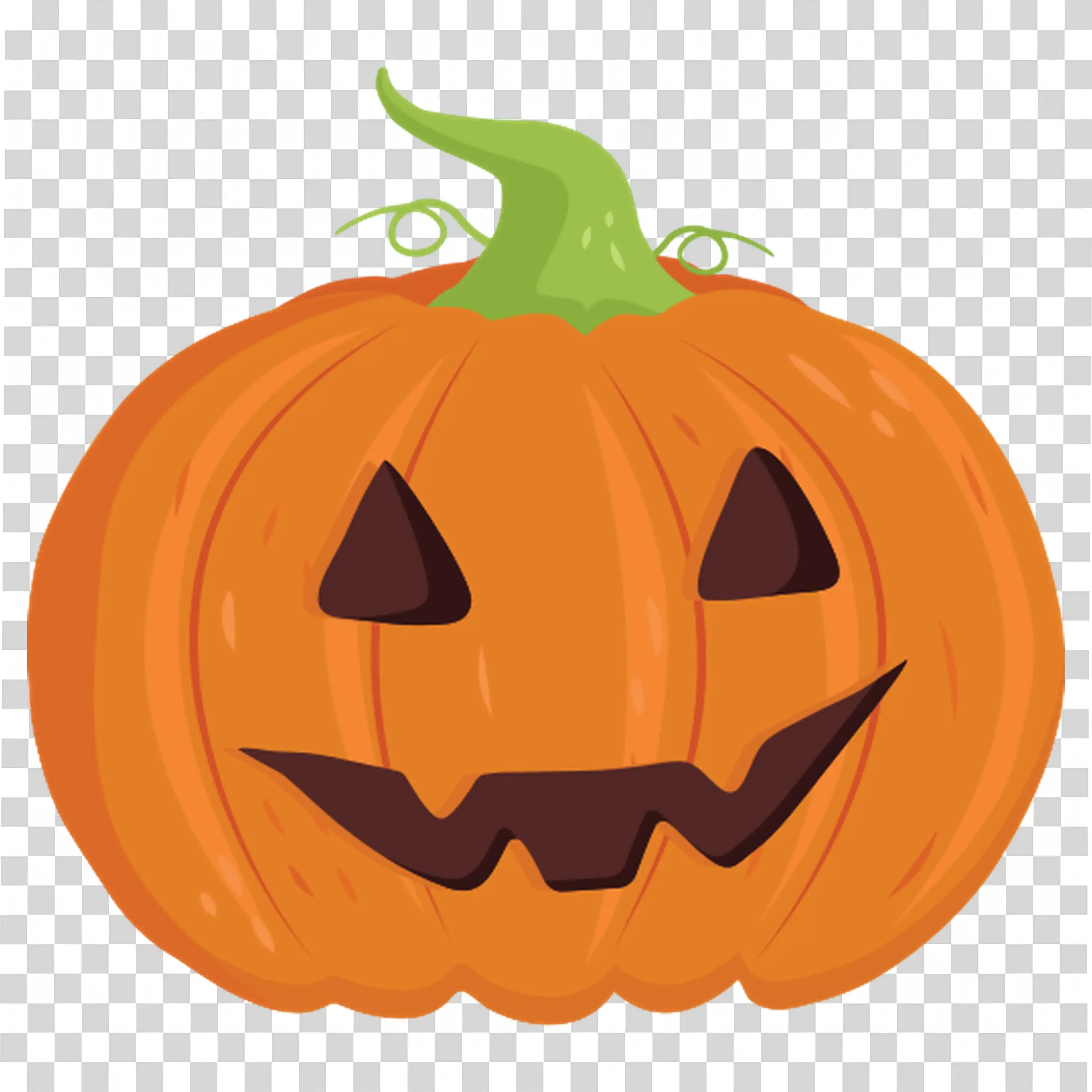 Classic Pumpkin with Orange Glow and Warm Autumn Feel