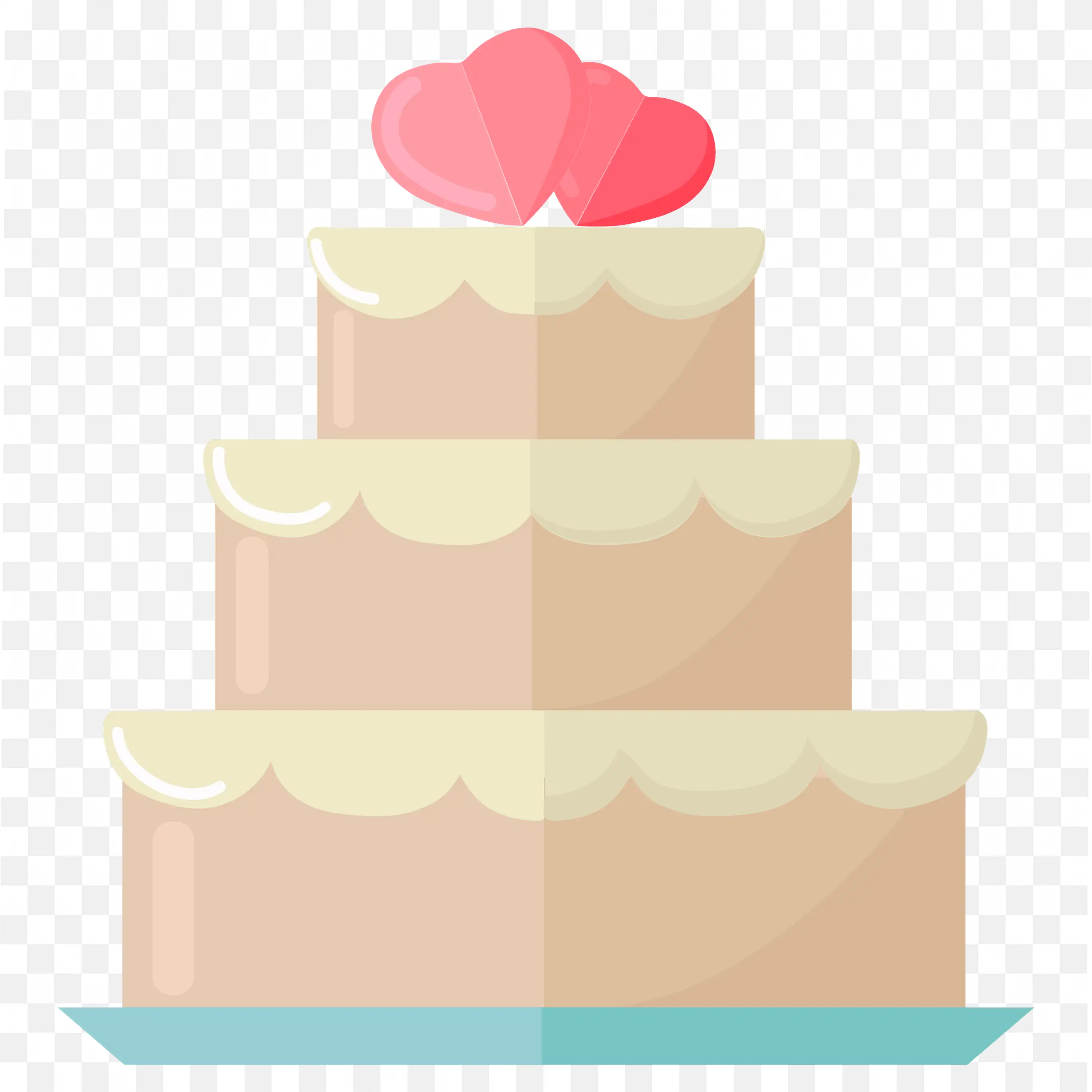 Cream and Gold Wedding Cake Classic Tiered Dessert Design