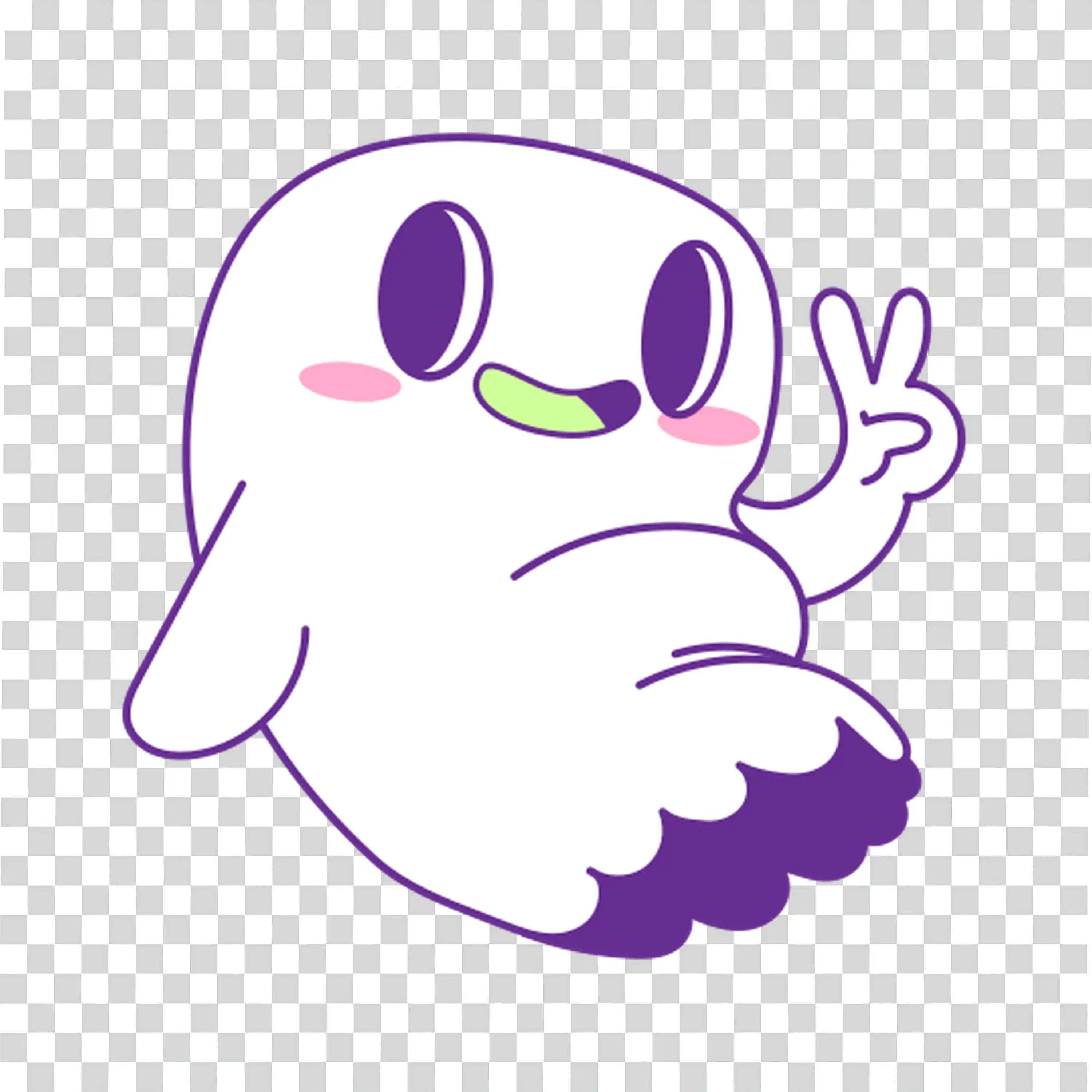 Cute Ghost Illustration with Halloween Theme and Spirit