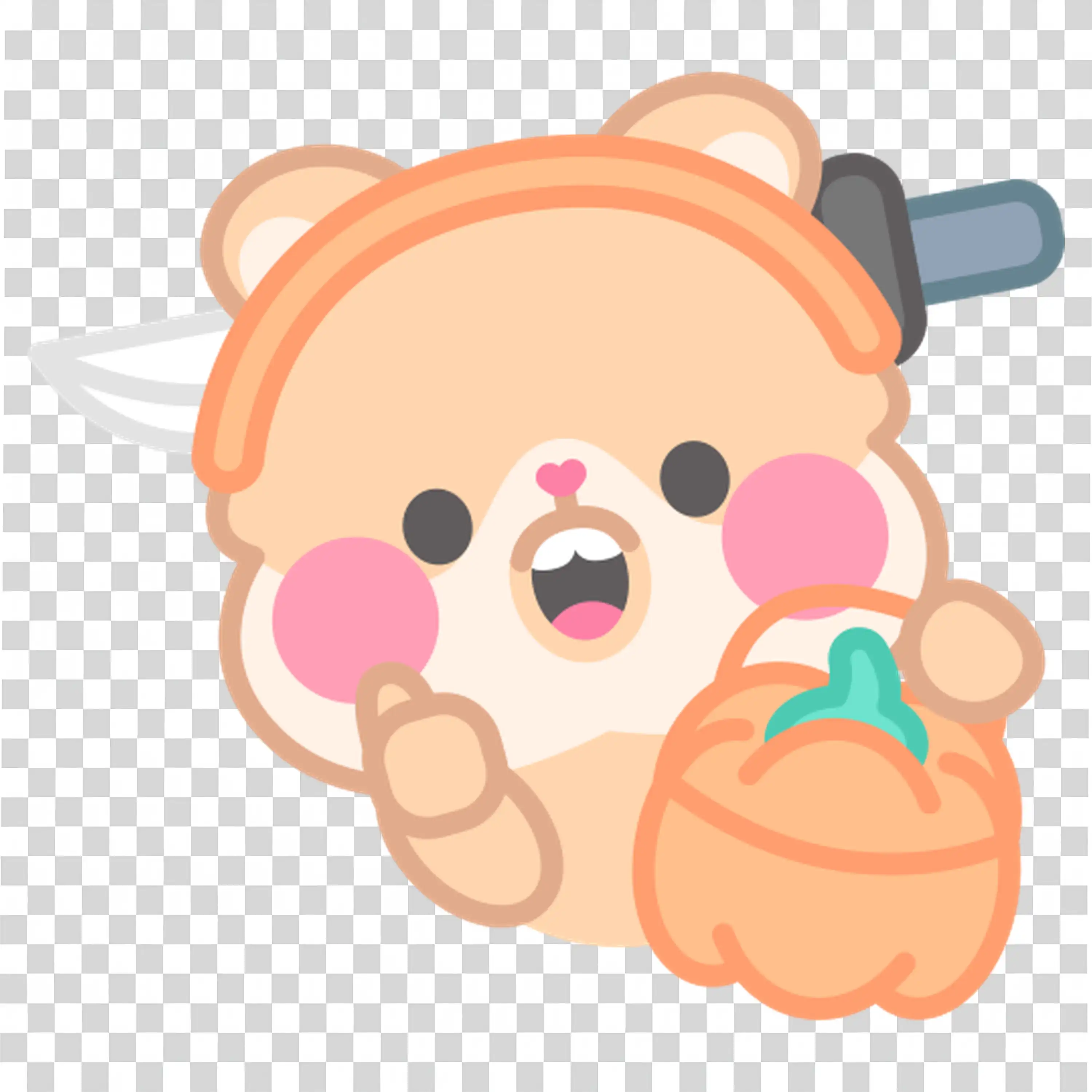 Cute Halloween Bear with Yes Phrase for Trick or Treat