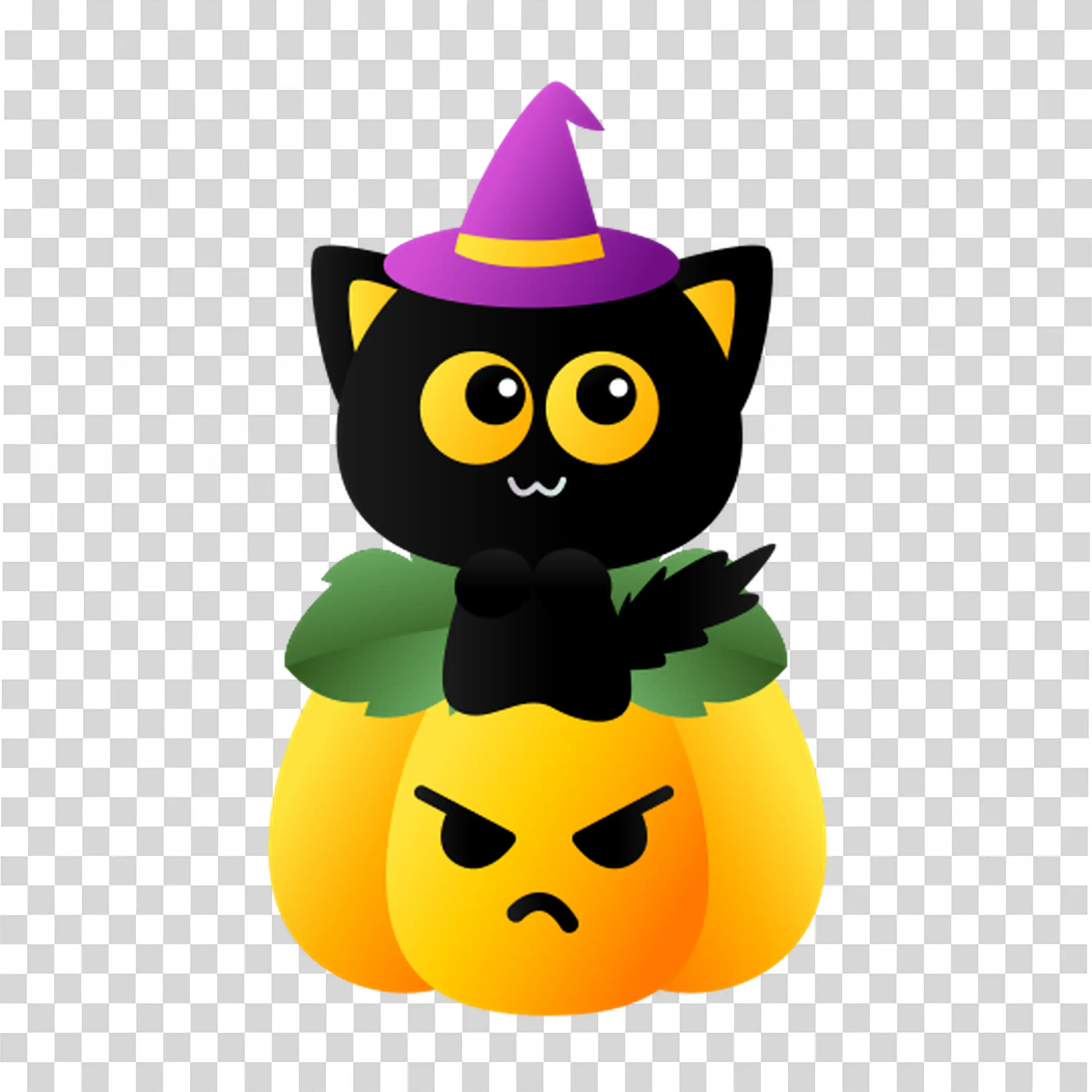 Cute Pumpkin Owl Holding a Basket Of Halloween Treats